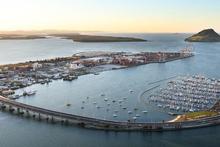 The first car is due to cross the new Tauranga Harbour Bridge at 11.40am. The first car is due to cross the new Tauranga Harbour Bridge at 11.40am.