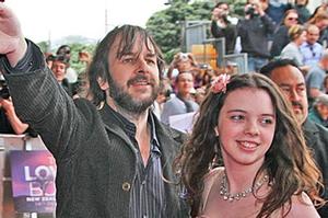 Director Peter Jackson and daughter Katie greet crowds at the Wellington premiere of The Lovely Bones. Photo / Getty Images