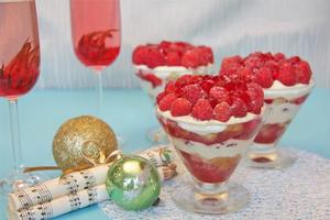 Raspberry and mascarpone trifle. Photo / Supplied