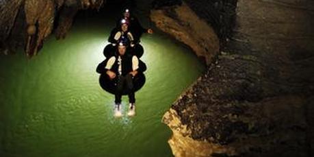 The Waitomo experience includes blackwater rafting, abseiling and discovering the beauties of a prehistoric world lit by glow-worms. Photo / Supplied