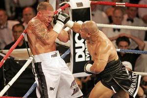 David Tua returned to the spotlight with a second round knockout of Shane Cameron in October. Photo / Michael Craig