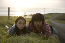 Cousins Melanie Mayall-Nahi and Hato Paparoa play twins dealing with family tragedy. Photo / Supplied Cousins Melanie Mayall-Nahi and Hato Paparoa play twins dealing with family tragedy. Photo / Supplied