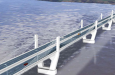 An artist's impression of what the Padma Bridge will look like. Photo / Supplied An artist's impression of what the Padma Bridge will look like. Photo / Supplied