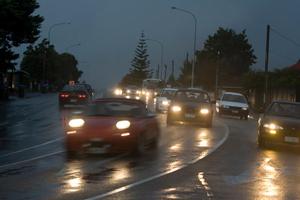 The proposed Waterview-Mt Roskill motorway extension will run beside the intersection of Great North and Blockhouse Bay Rds. Photo / Richard Robinson