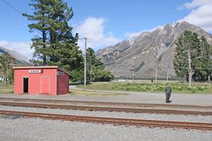Barrie Drummond is the only ganger at the alpine station. Photo / NZ Herald