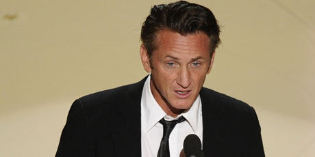 Sean Penn's speech as he presented the Best Actress award left some scratching their heads. Photo / AP Sean Penn's speech as he presented the Best Actress award left some scratching their heads. Photo / AP