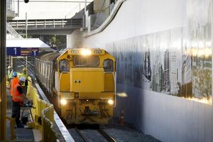 Work continues on the Grafton Station. Photo / Steven McNicholl