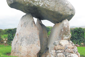 The Proleek Dolmen is one of many ancient megaliths that can be found in Ireland. Photo / Graham Reid