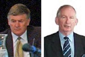 Sir Edmund Thomas (right) felt compelled to make a complaint about Supreme Court Judge Bill Wilson (left). Photos / Getty Images, Supplied