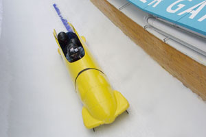 Park City is one of only three places in the world to offer thrillseekers the chance to ride a bobsled. Photo / Supplied