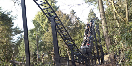 The new ride Thirteen at UK theme park Alton Towers is a 'psychoaster' - a ride so disturbing riders must sign a waiver to attest to their mental stability. Photo / Supplied