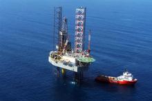 A gas field rig off the Taranaki coast. A gas field rig off the Taranaki coast.