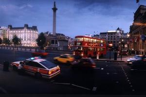 Trafalgar Square, London.