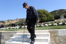 Family ties: War veteran Morris Johnstone honours the uncle he never met at Chunuk Bair. Photo / Getty Images Family ties: War veteran Morris Johnstone honours the uncle he never met at Chunuk Bair. Photo / Getty Images