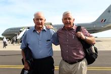 Gallipoli bound: Brothers Roy (left) and Ted Brock are army veterans themselves. Photo / Phil Walter Gallipoli bound: Brothers Roy (left) and Ted Brock are army veterans themselves. Photo / Phil Walter