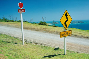 Asphalt has been laid on the final 100m of gravel on SH1 at Cape Reinga. File photo / Northern Advocate