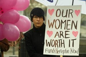 Pharmac's initial refusal to fund the breast cancer drug Herceptin was confronted by a public campaign. Photo / Glenn Jeffrey