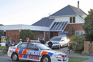 The recently-sold house where Sung Eun Cho and her two daughters were found dead. Photo / NZPA