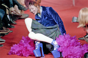 Naomi Campbell's infamous catwalk tumble would have come as no surprise to foot experts. Photo / Neville Marriner
