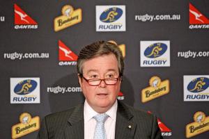 ARU chief executive John O'Neill announced an agreement today between the the ARU and Melbourne Rebels consortium. Photo / Getty Images