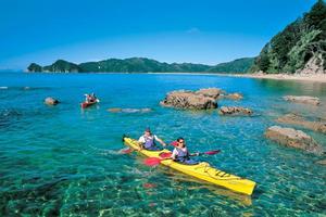 Kayaking is an ideal way to explore Abel Tasman National Park's numerous bays. Photo / Supplied