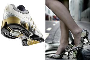 An American study claims that running shoes do more damage than wearing high heels.