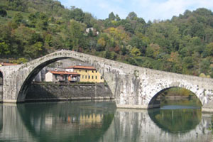 The most beautiful bridge in the world is unfathomably named Ponte del Diavolo (Devil's Bridge). Photo / John Sherson