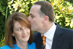 John Key, with wife Bronagh, says his vasectomy has been 'highly successful'. Photo / Glenn Jeffrey