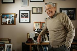 Fred Allen has been regaling wellwishers with his thoughts and recollections. Photo / Greg Bowker