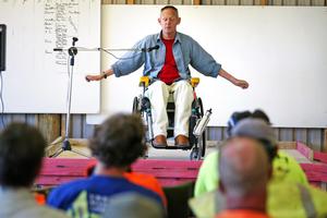Rhett Brown hopes his story will inspire others to be more careful at their place of work. Photo / Chris Rudsdale