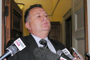 Labour MP Shane Jones speaks to media after his credit card records were revealed today. Photo / NZPA