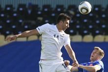 Rory Fallon in action against Slovakia. Photo / Brett Phibbs Rory Fallon in action against Slovakia. Photo / Brett Phibbs