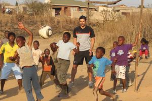 'I just love being around kids like this,' says Rory Fallon (above). 'This is where I belong.' Photo / Brett Phibbs