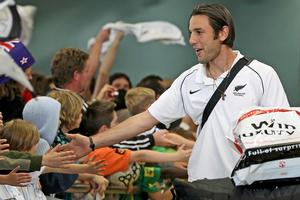Ivan Vicelich is the centre of attention from young fans. Photo / Getty Images