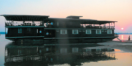 Cruising on the Mekong in the Si Phan Don (Four thousand Island) region. Photo / Brett and Carol Atkinson