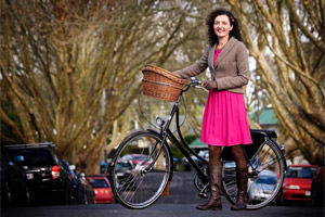 Pippa Coom from Frocks on Bikes is organising Cycle Style, showcasing the latest in bicycles and cycling fashion and accessories. Photo / Babiche Martens