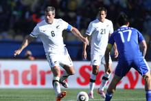 All Whites captain Ryan Nelsen. Photo / Brett Phibbs All Whites captain Ryan Nelsen. Photo / Brett Phibbs