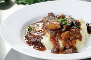 Braised beef cheeks. Photo / Supplied