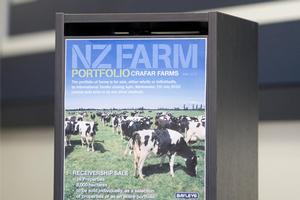 Who's bid is the best? The Crafar Farms tender box at real estate company Bayleys' Auckland offices last week. Receivers KordaMentha are now looking over the bids for the Crafar empire.
