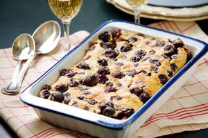 Cherry clafoutis. Photo / Babiche Martens