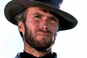 Clint Eastwood as the iconic 'Man with no name' in the early days of the spaghetti western.