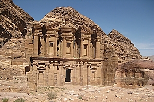 The Monastery at Petra. Photo / Jill Worrall