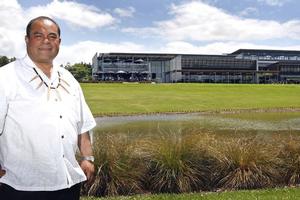 Su'a William Sio says the Villa Maria winery in Mangere is a simple, embracing kind of building. Photo / Sarah Ivey