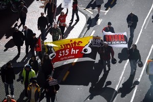 Labour knows that hotel invasions are not the way to sway opinion against workplace laws. Photo / Dean Purcell