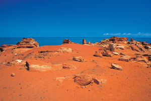 View dinosaur footprints at Gantheaume Point near Broome. Photo / Tourism Western Australia