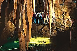 The Pool of Cerebus Cave at Jenolan Caves in Sydney's Blue Mountains. Photo / Supplied
