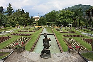 An immaculate floral display at Verbania's Taranto Gardens. Photo / Paul Rush