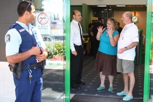 Bank robberies are no laughing matter. Or are they? Photo / Bay of Plenty Times