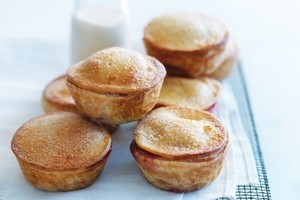 Mini rhubarb pies. Photo / Chris Court