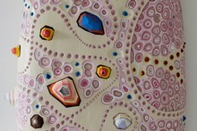 A close-up of Lovelorn Housewife by Rohan Weallans at Ivan Anthony Gallery. Photo / Paul Estcourt A close-up of Lovelorn Housewife by Rohan Weallans at Ivan Anthony Gallery. Photo / Paul Estcourt